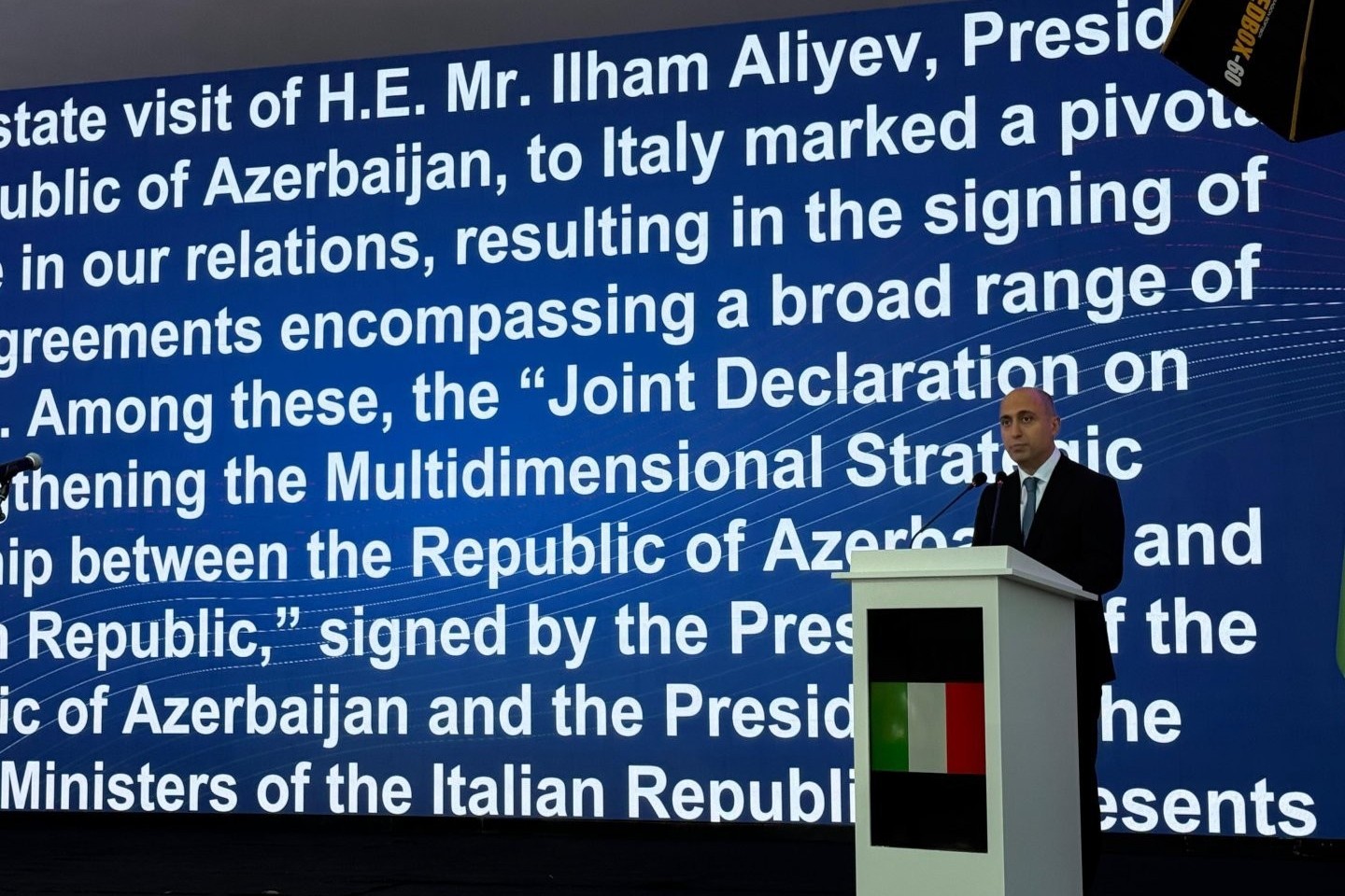 Azerbaigian e Italia rafforzano la cooperazione nel settore energetico