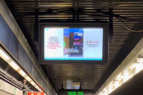 A Roma è apparso un video dedicato alla Giornata della Vittoria – FOTO