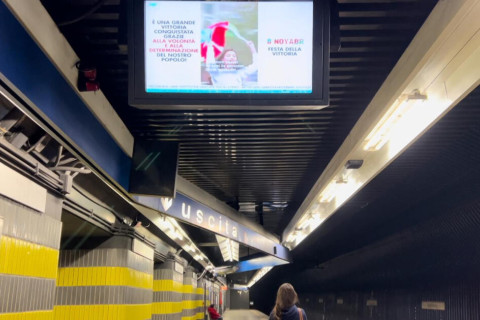 A Roma è apparso un video dedicato alla Giornata della Vittoria – FOTO