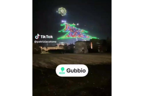 In Italia si è accesa “la più grande albero di Natale del mondo” – VIDEO