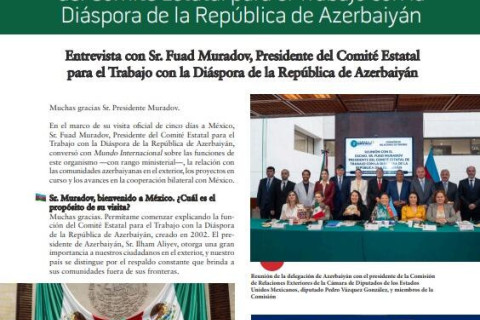 Un’autorevole rivista messicana ha raccontato le attività internazionali del Comitato di Stato per il lavoro con la diaspora - FOTO