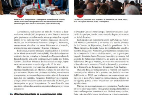 Un’autorevole rivista messicana ha raccontato le attività internazionali del Comitato di Stato per il lavoro con la diaspora - FOTO