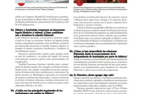 Un’autorevole rivista messicana ha raccontato le attività internazionali del Comitato di Stato per il lavoro con la diaspora - FOTO